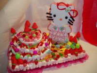Tarta de chuches de Hello Kitty
